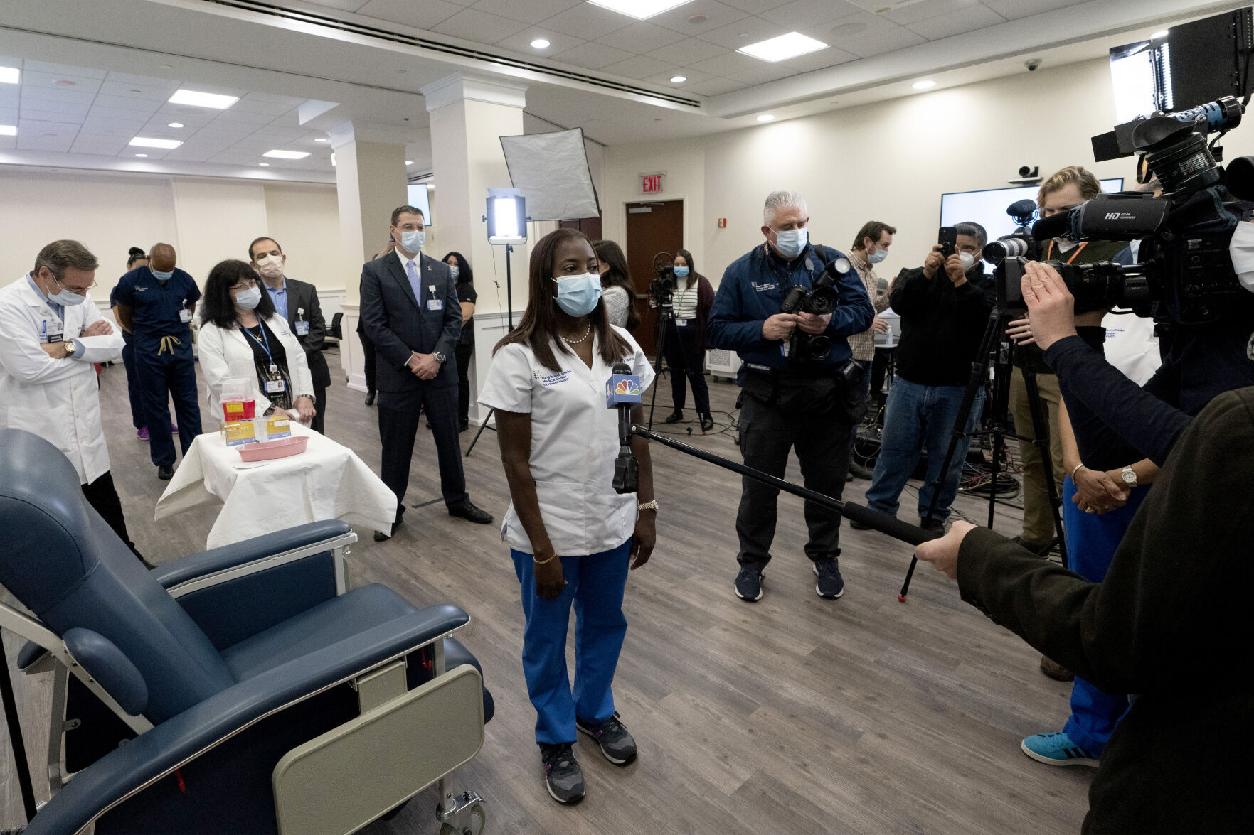 Virus Outbreak Pfizer Vaccine New York
